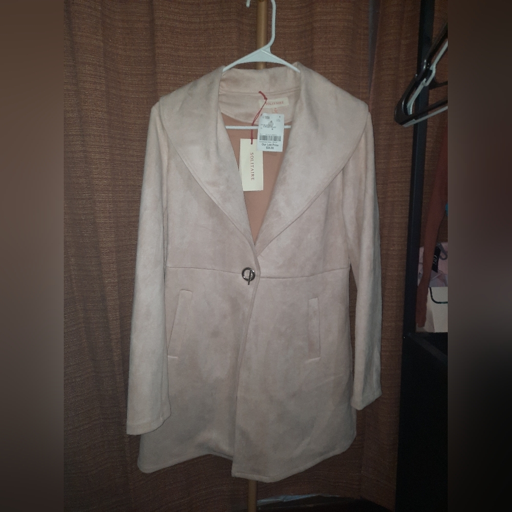 Solitaire Ivory Women's Trench Coat